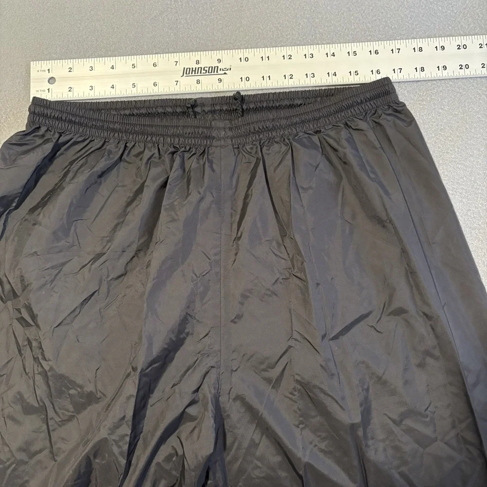 Helly Hansen Packable Hiking Pants Mens XL Black Ankle Zip Wide Leg Baggy Logo
